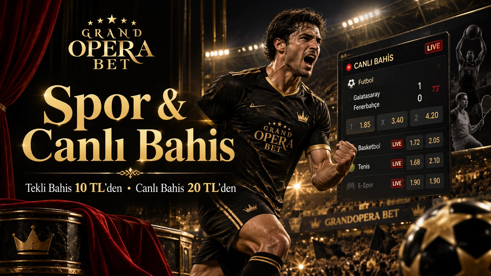 GrandoperaBet spor ve canlı bahis ekranı